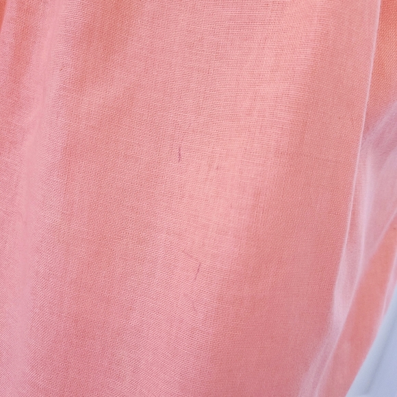 Vintage 1960s Coral High Waisted Pleated Bermuda Long Shorts - Picture 8 of 9